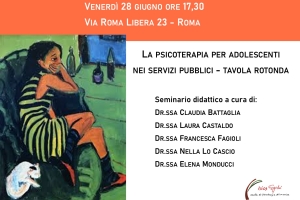 Seminario 28-6-24 “La psicoterapia per adolescenti nei servizi pubblici – tavola rotonda”